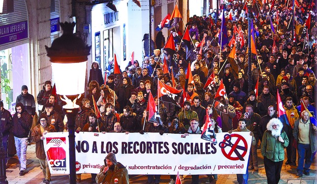 Manifestación 22F contra la reforma, el paro, los recortes y el pacto social