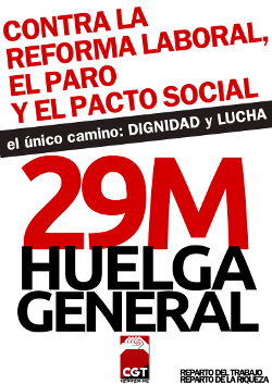 ¡HAY QUE PARARLES LOS PIES! 29M HUELGA GENERAL