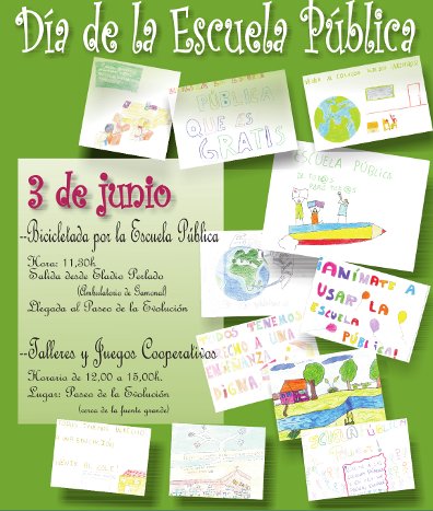 DOMINGO 3 JUNIO: FIESTA DE LA ESCUELA PÚBLICA