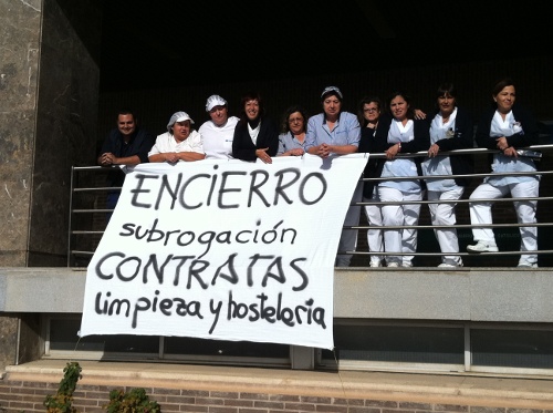 CRÓNICA DEL ENCIERRO DE LAS TRABAJADORAS DE LA LIMPIEZA Y DE LA HOSTELERÍA EN EL HOSPITAL DIVINO VALLES DE BURGOS