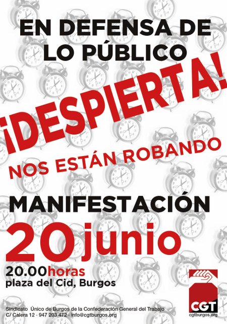 20J MANIFESTACIÓN: En defensa de lo común, los servicios públicos son nuestros derechos