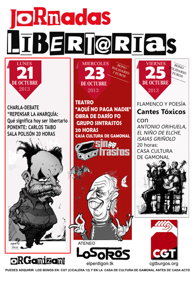 Jornadas Culturales Libertarias 21 – 25 de octubre