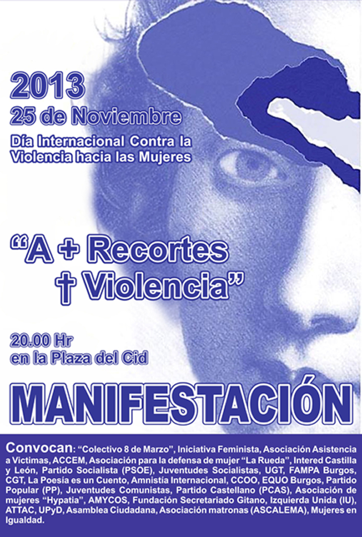 25 Noviembre. Día contra la violencia machista. Manifiesto