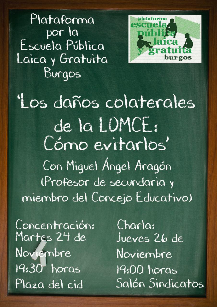 Concentración y charla. Plan de choque para parar la LOMCE