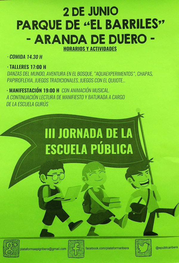 III Jornada por la Escuela Pública en Aranda de Duero