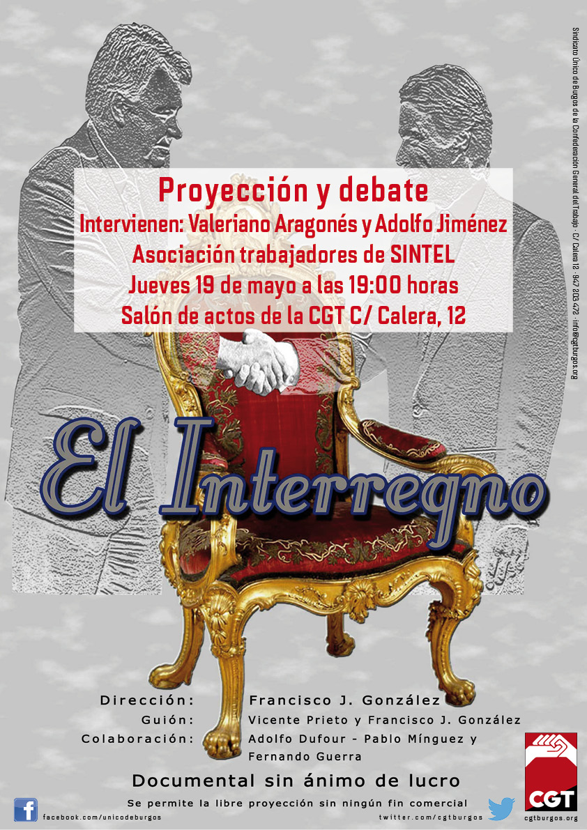 Presentación del documental «El interregno»