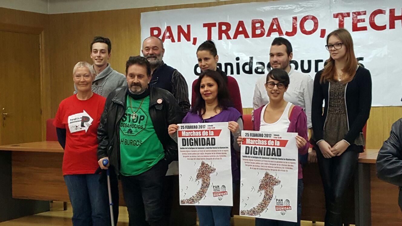 PRESENTACIÓN DE LA MARCHA DE LA DIGNIDAD 25 DE FEBRERO