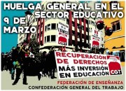 VACIEMOS LAS AULAS EL 9 DE MARZO. LLENEMOS LAS CALLES.