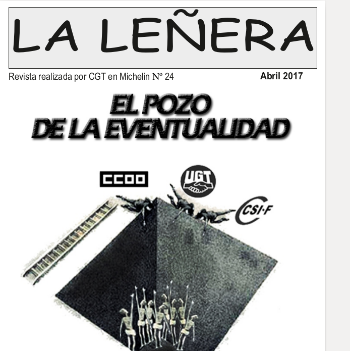 LA LEÑERA REVISTA REALIZADA POR CGT MICHELIN