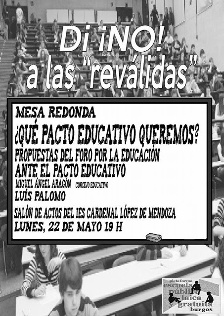 Mesa redonda: ¿Qué pacto educativo queremos?