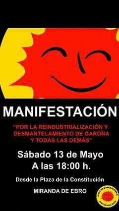 SABADO 13 MANIFESTACION ANTINUCLEAR EN MIRANDA