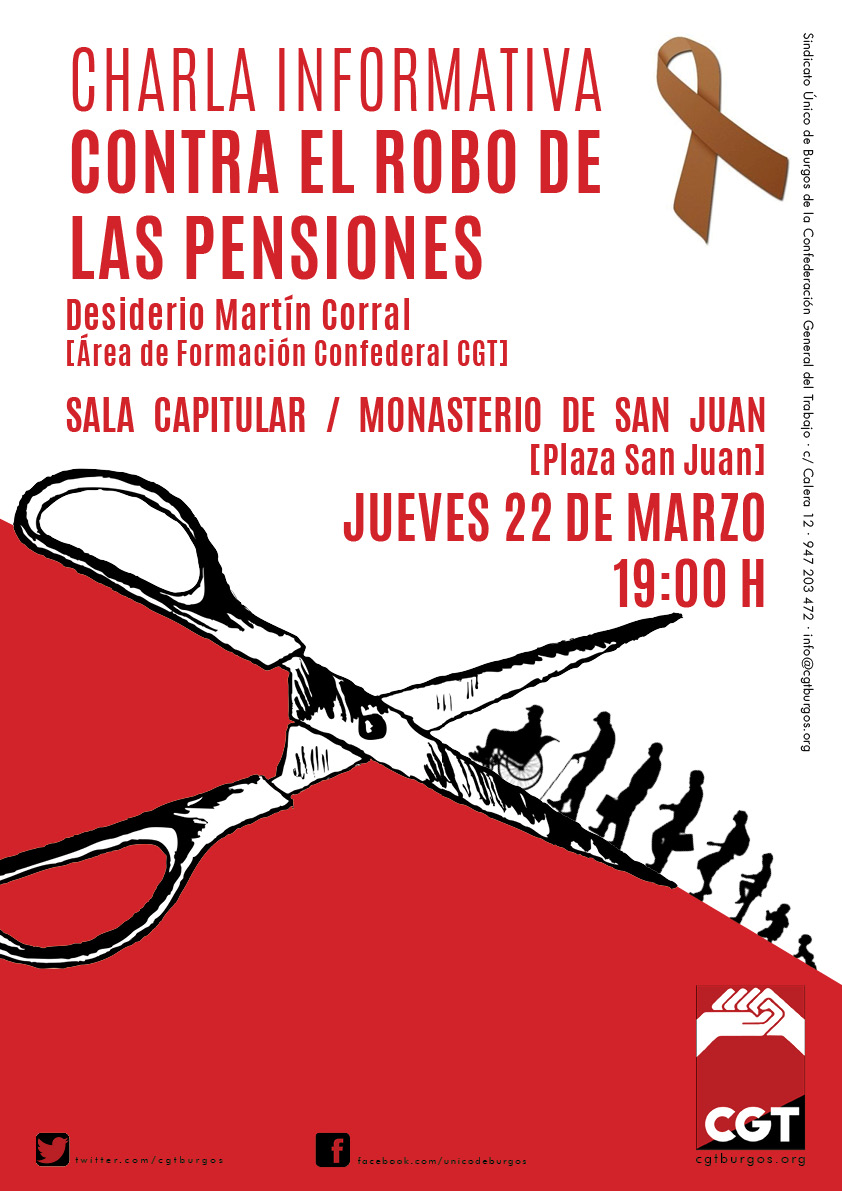 Charla informativa «Contra el robo de las pensiones»