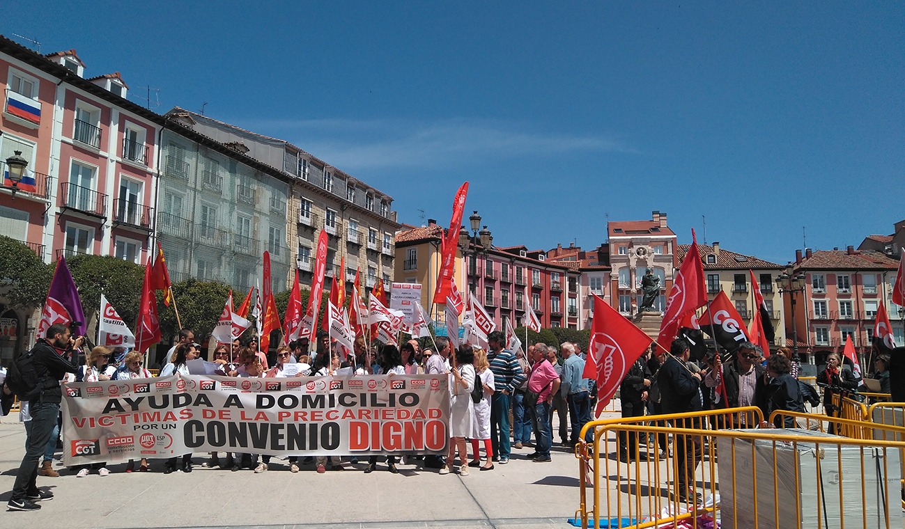 Movilización trabajadoras ayuda domicilio