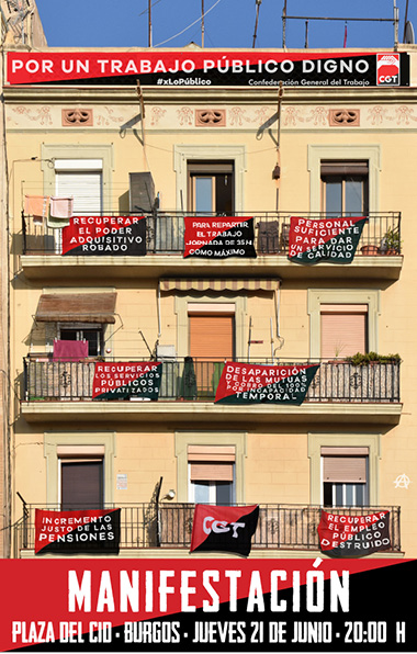 MANIFESTACIÓN  “Por un Trabajo Público DIGNO”