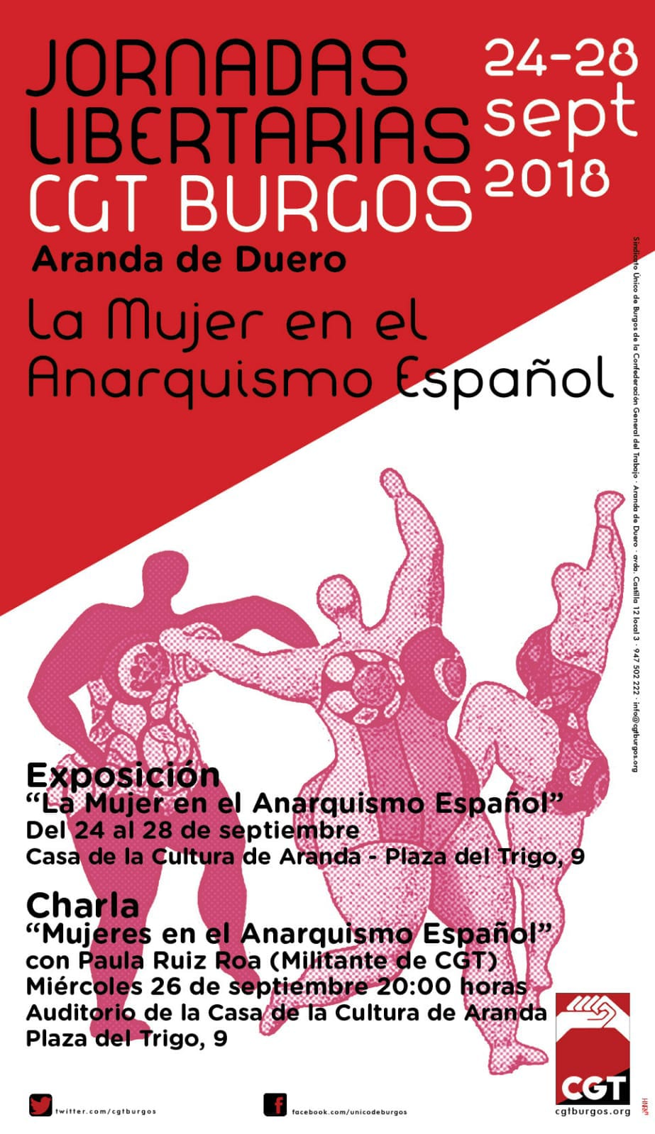 Aranda: Exposición y charla «La Mujer en el Anarquismo Español»