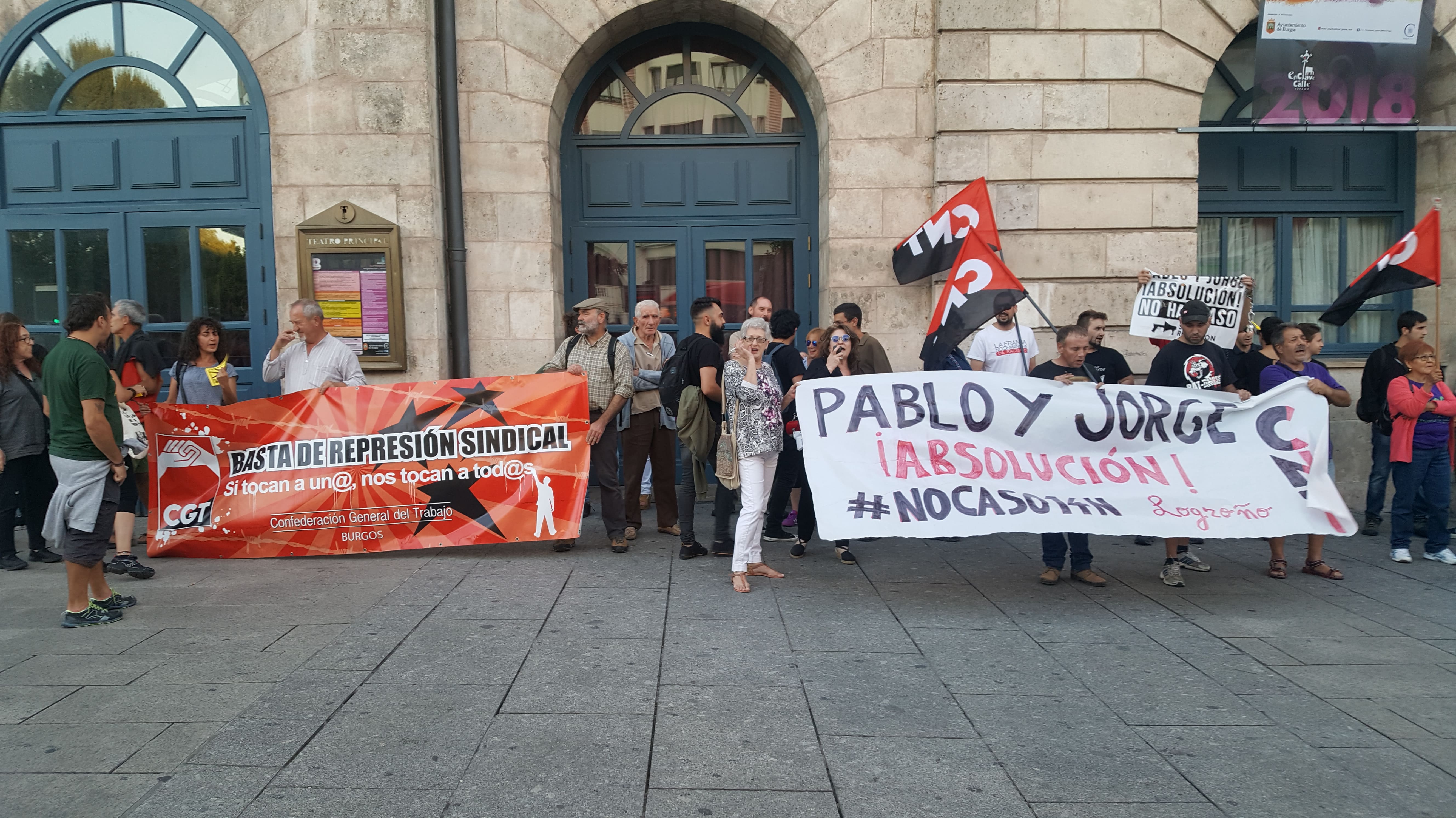 Condenados por hacer huelga, solidaridad Pablo y Jorge