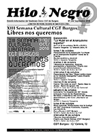 Hilo Negro 248. XIII Semana Cultural CGT Burgos Libres nos queremos. Exposición “La Mujer en el Anarquismo Español”