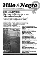 Hilo Negro 249. 3 de noviembre: Marcha a la fábrica de armas “Ni una bomba más” La guerra empieza aquí. Parémosla aquí! Contra la fabricación y venta de armas