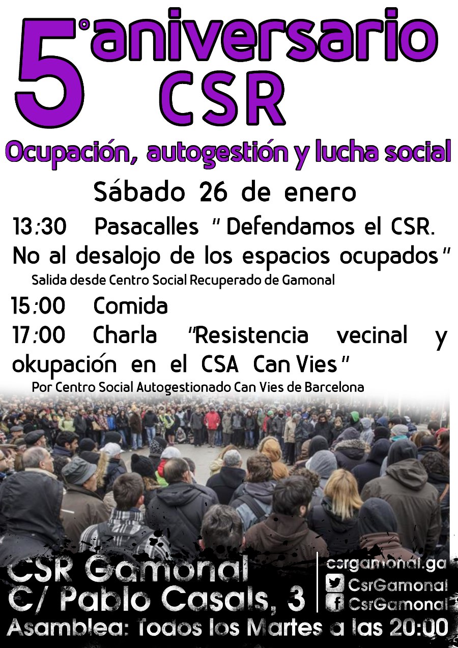 5º ANIVERSARIO DEL CSR DE GAMONAL