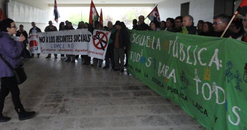 CGT acaba con una situación ilegal en el CEIP Condado de Treviño