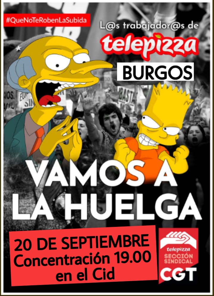 Huelga en Telepizza Burgos