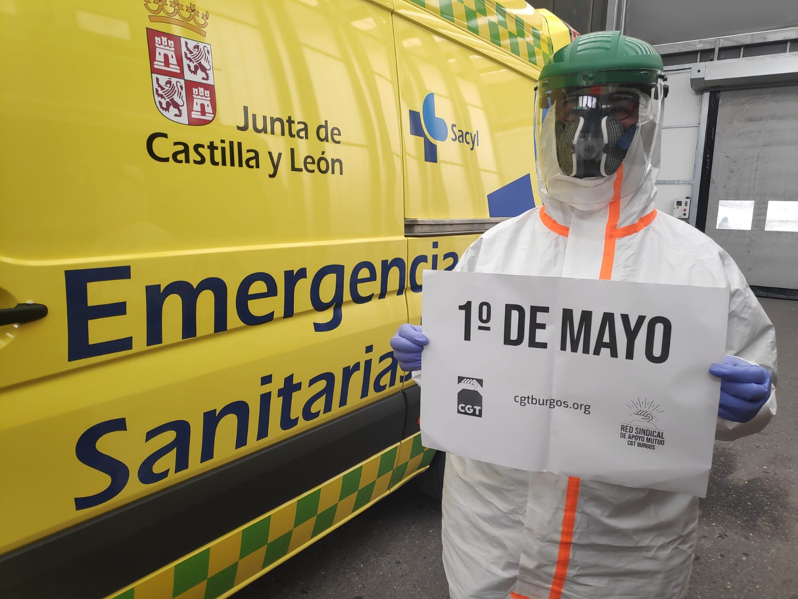 CGT exige 24 horas de presencia de la ambulancia de soporte vital básico en Gamonal