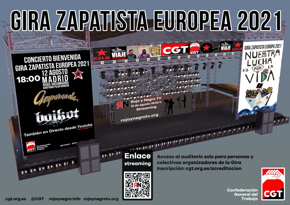 Concierto bienvenida Gira Zapatista Europea 2021 en Rivas-Vaciamadrid