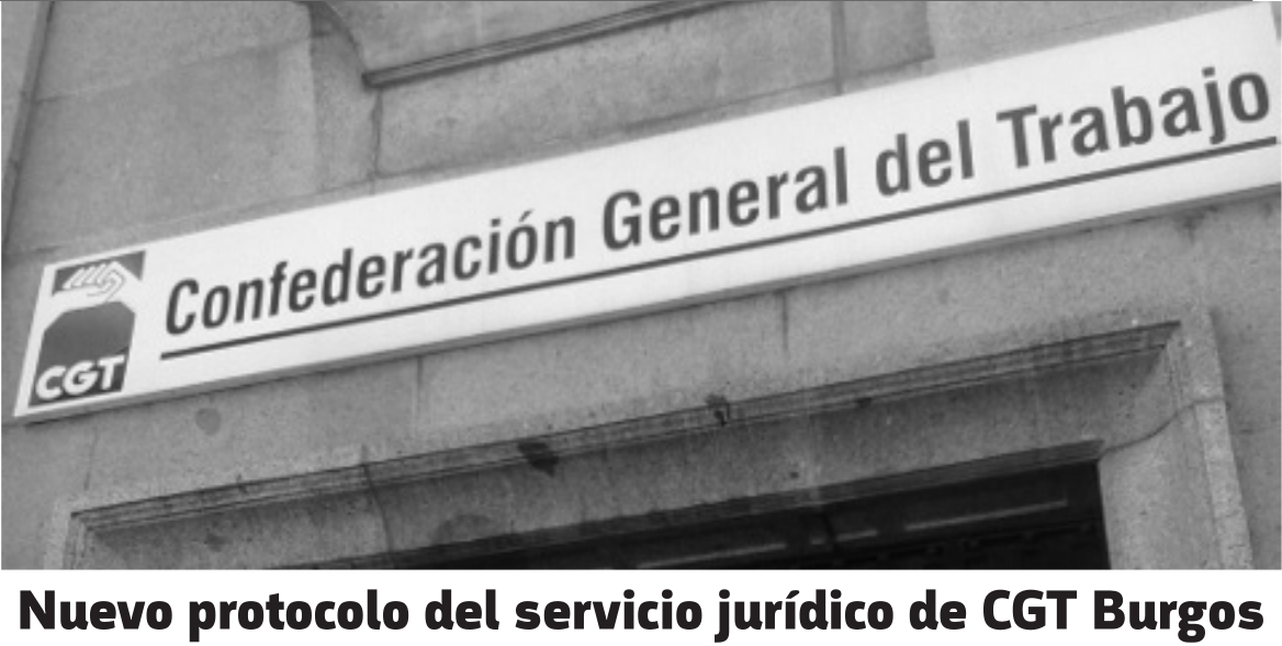 Hilo Negro 280 – Octubre 2021: «Nuevo protocolo del servicio jurídico de CGT Burgos»