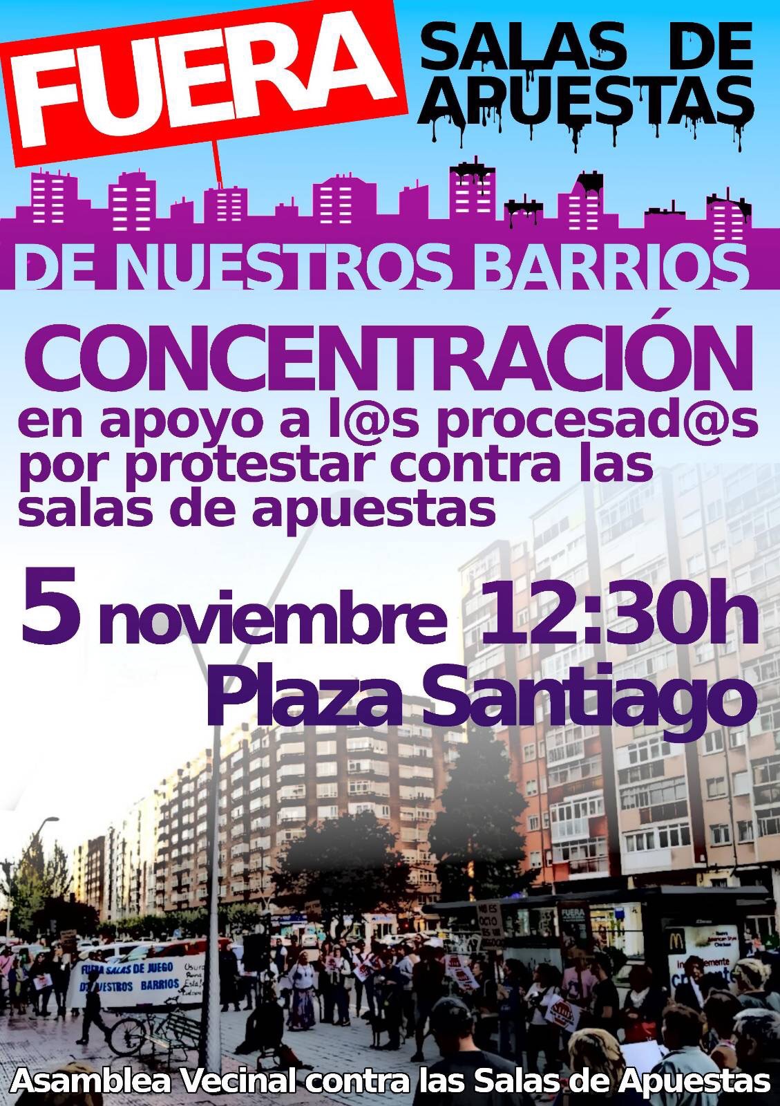 Campaña antirrepresiva y contra salas de apuestas