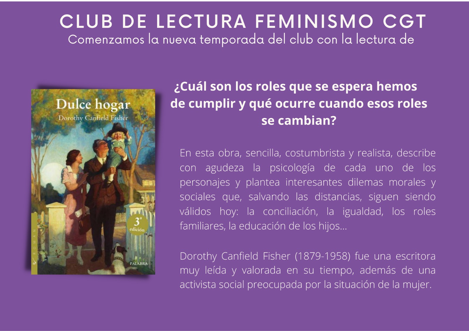 El club de lectura feminista retoma sus actividades