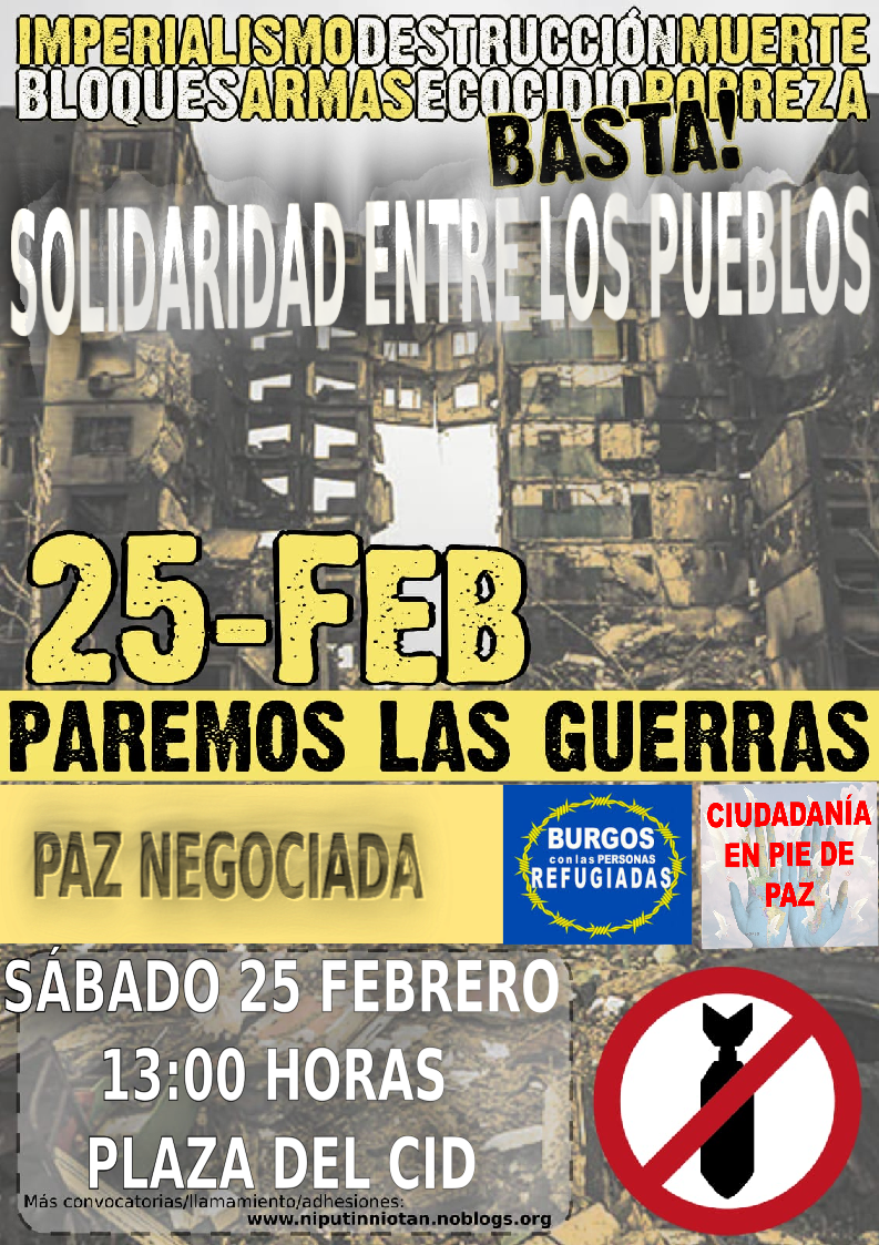 Manifestación: Paremos las guerras