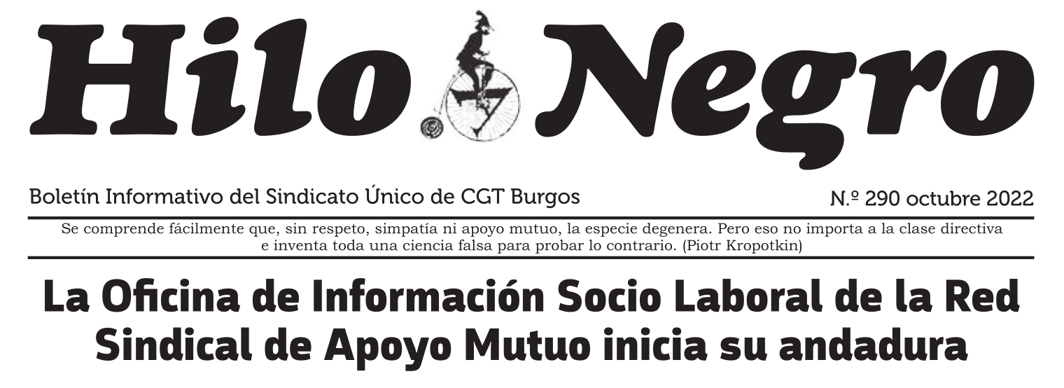 Hilo Negro 290 octubre 2022: «La Oficina de Información Socio Laboral»