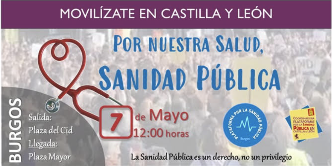 Movilízate el 7 de mayo: Por nuestra Salud, Sanidad Pública