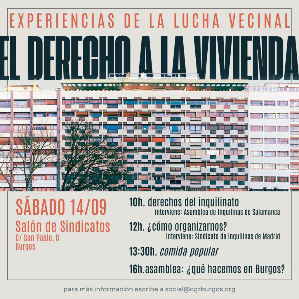 Cartel Jornada Vivienda